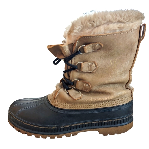 Vintage Sorel Kaufman Canada Mens Size 9 Steel Shank Made in USA Winter Boots - Picture 3 of 9